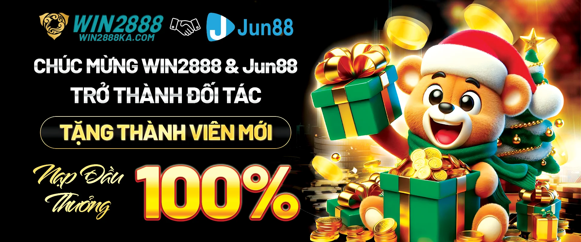 win2888 và Jun88 thưởng tân thủ 100%